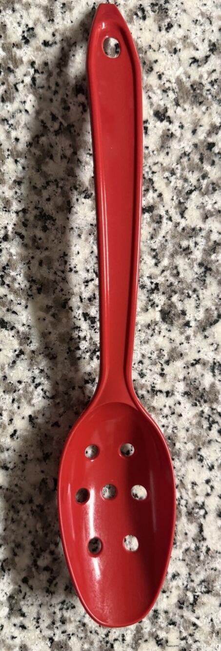 Hutzler LOPOL Reinforced Nylon Straining Spoon - Red